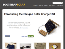 Tablet Screenshot of bootstrapsolar.com